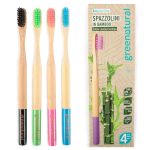 Spazzolini in bamboo setole mediomorbide Greenatural