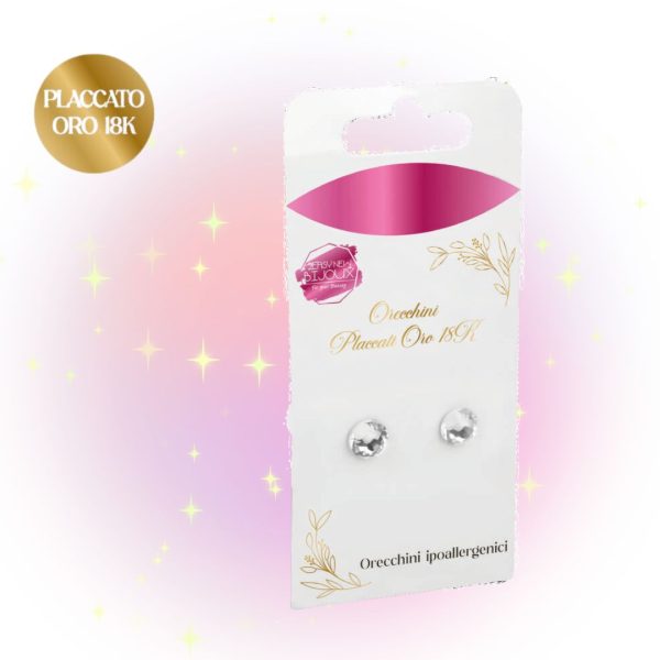 Orecchini Placcati Oro 18K Punto luce 2Easy New Bijoux
