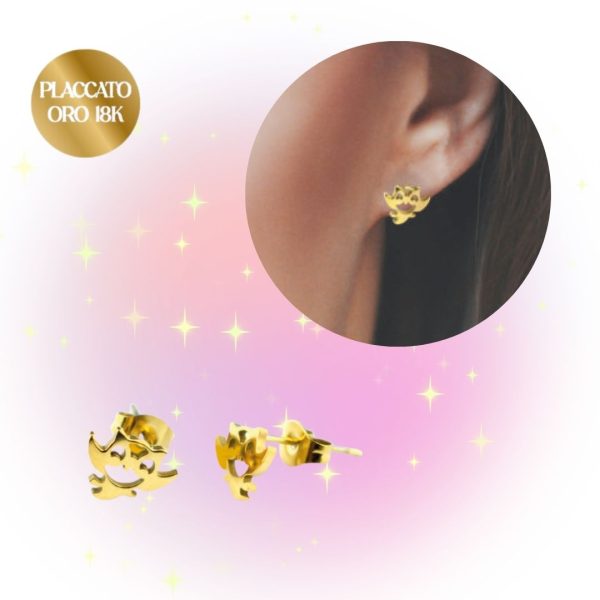 Orecchini Placcati Oro 18K Gufo 2Easy New Bijoux