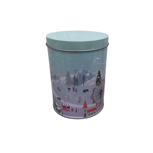 Barattolo Paesaggio di Natale Acquamarina