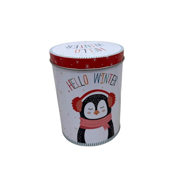 Barattolo Paesaggio di Natale Pinguino