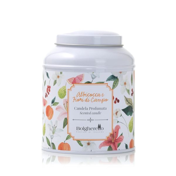 Candela Profumata Albicocca e Fiori di Campo Bolgherello
