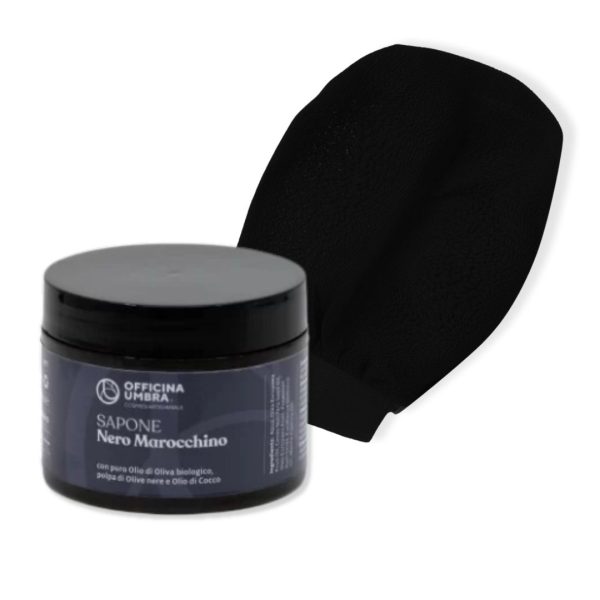 Sapone Nero Marocchino e Guanto di Kessa Officina Umbra