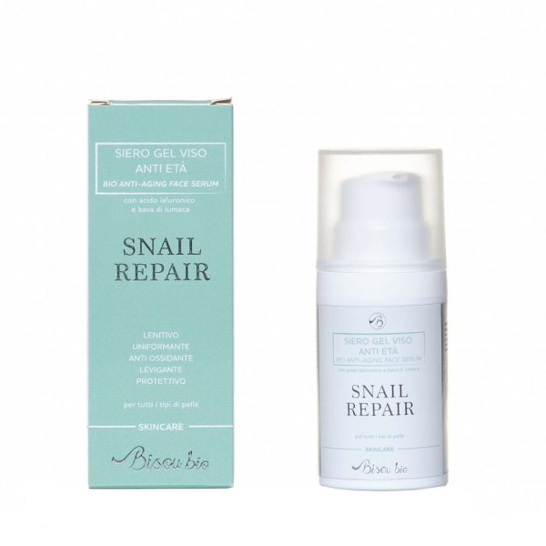 Snail Repair Siero Gel Viso Anti Eta alla Bava di Lumaca BisouBio
