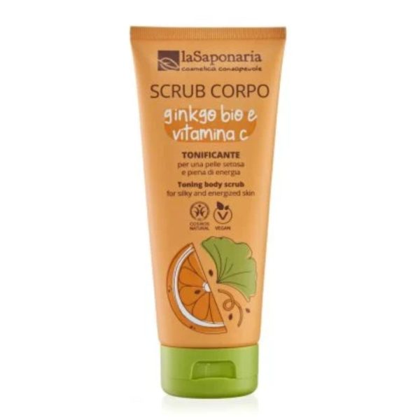 Scrub Corpo tonificante ginko bio e vitamina c La Saponaria