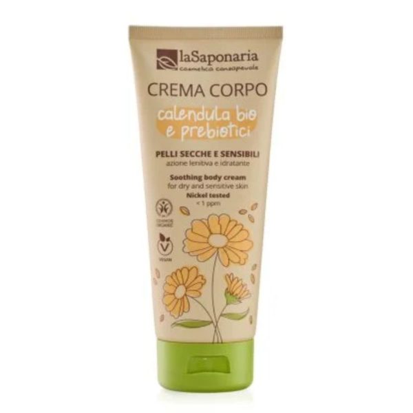 Crema Corpo Pelli secche e sensibili Calendula Bio e Prebiotici La Saponaria