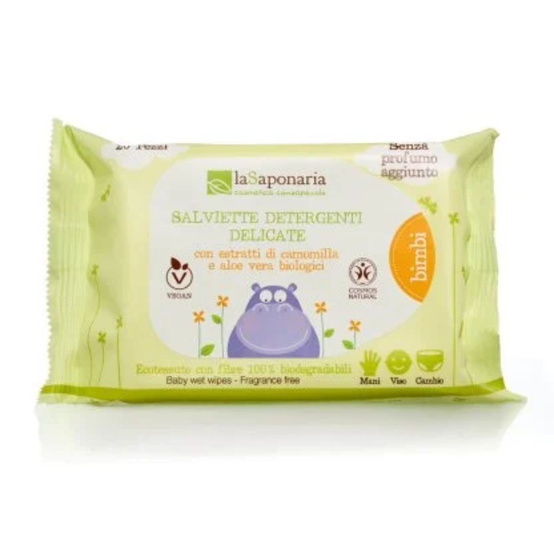 Bimbi Salviette detergenti delicate La Saponaria