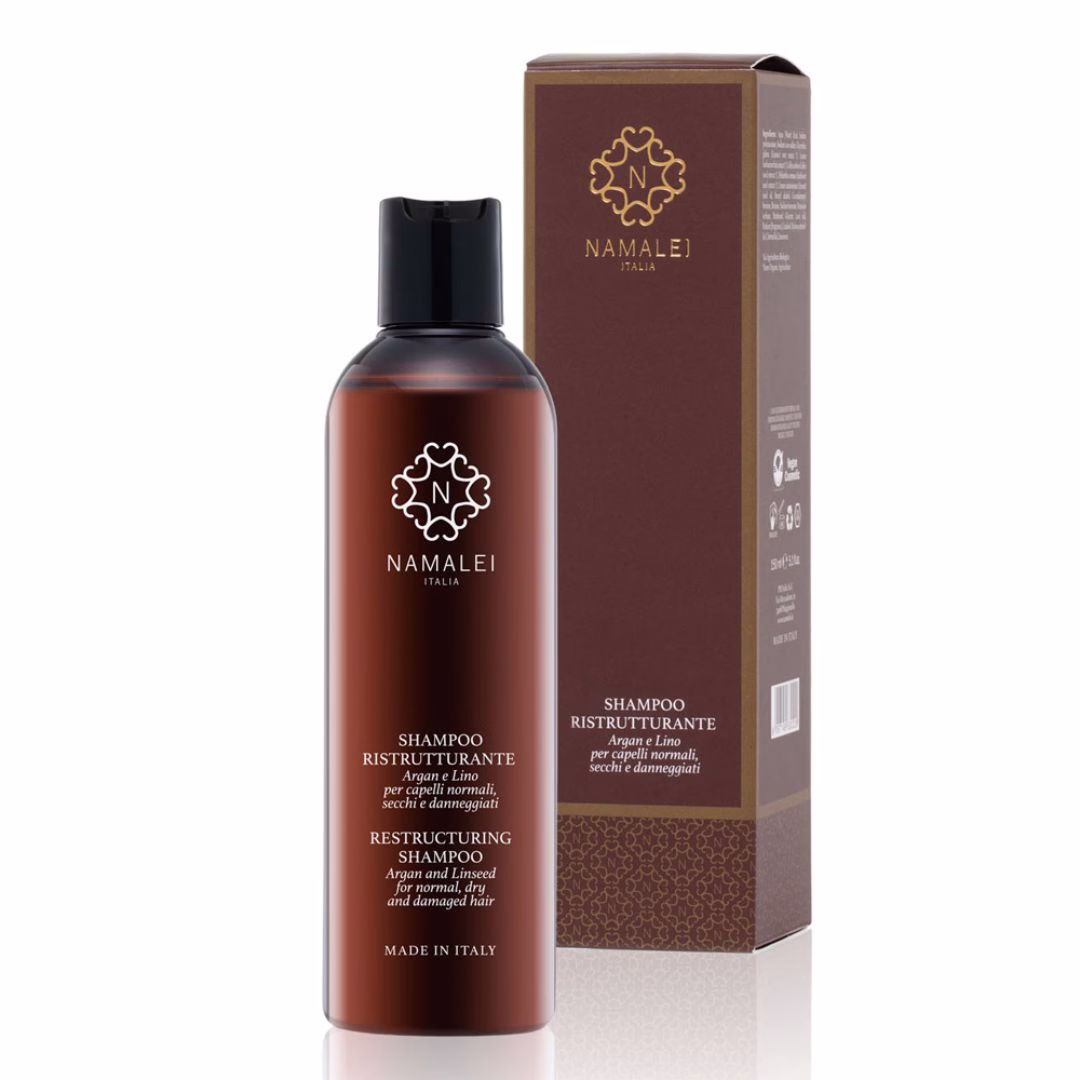 Shampoo Ristrutturante Argan e Lino Namalei