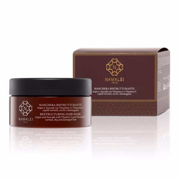 Maschera Ristrutturante Argan e Avocado con Vitamina A e Vitamina E Namalei