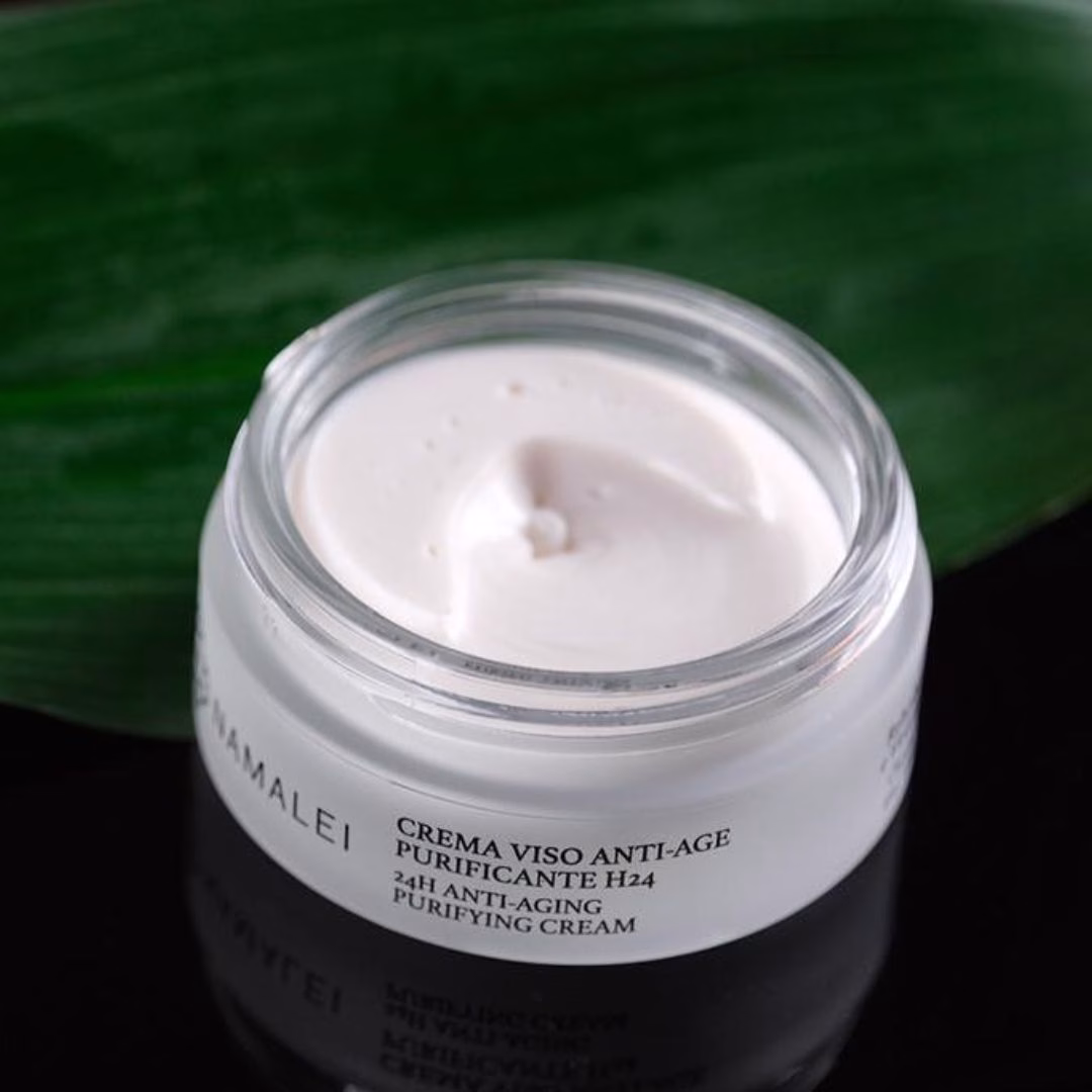 Crema Anti-Age Purificante H24 Rabarbero Cinese e Viola del Pensiero Namalei