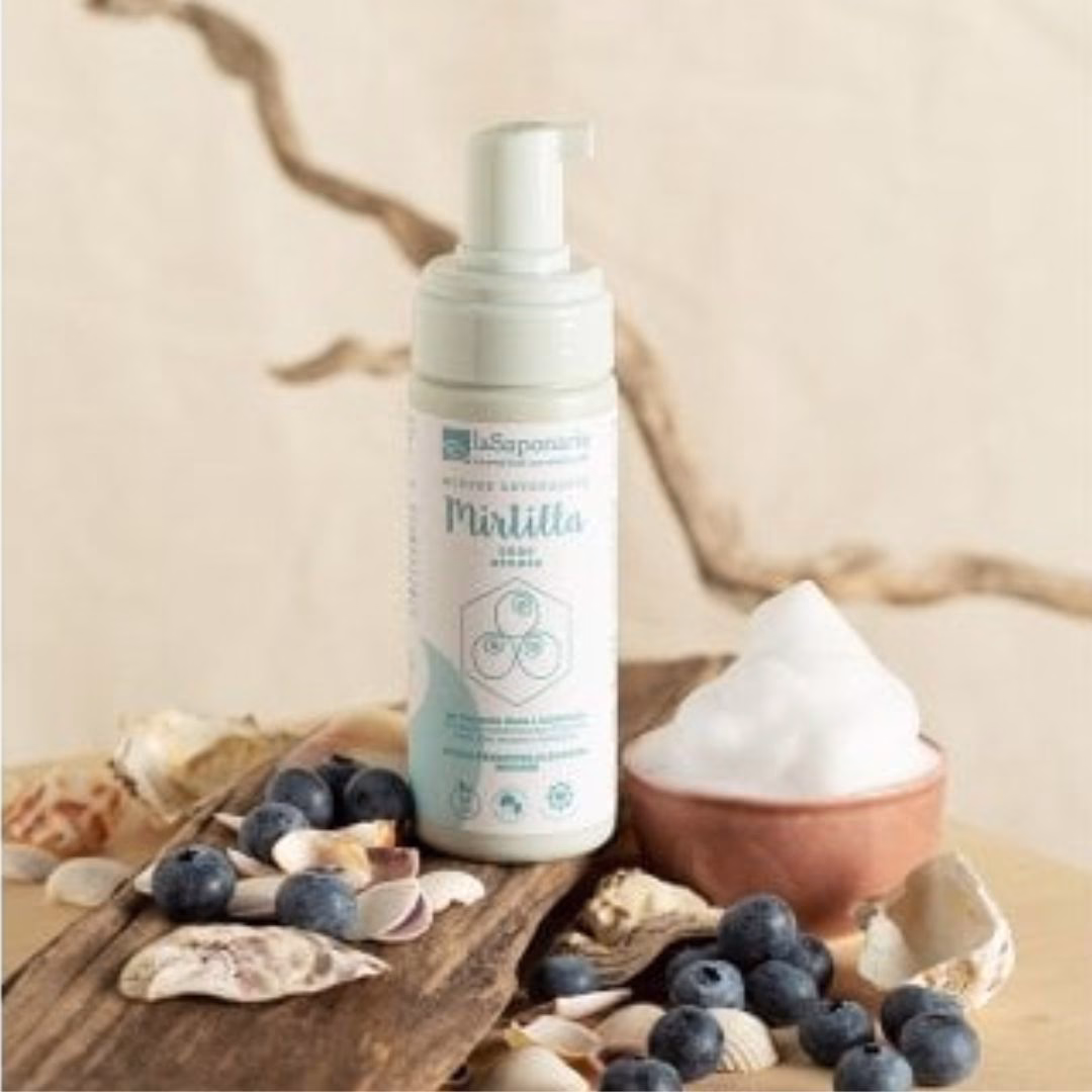 Mousse detergente viso Mirtilla La Saponaria