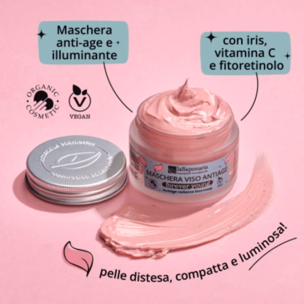 Maschera viso anti-age Forever Young La Saponaria