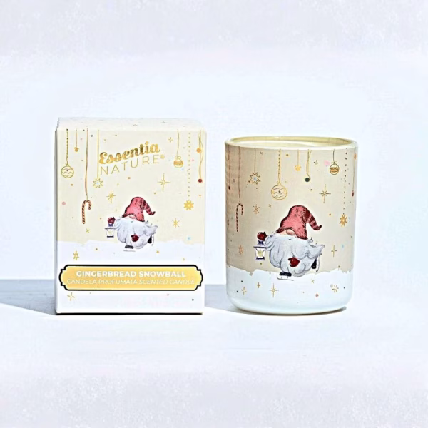 Gli Elfi di Essentia Candela Profumata Gingerbread Snowball Essentia Nature