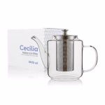 Teiera in vetro borosilicato Cecilia Himalaya