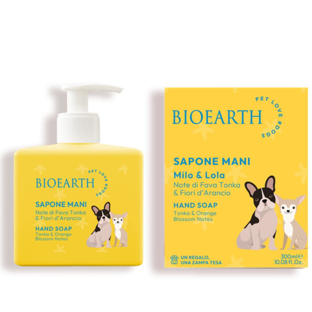 Sapone Mani Note di fava tonka e fiori d'arancio Milo e Lola Bioearth
