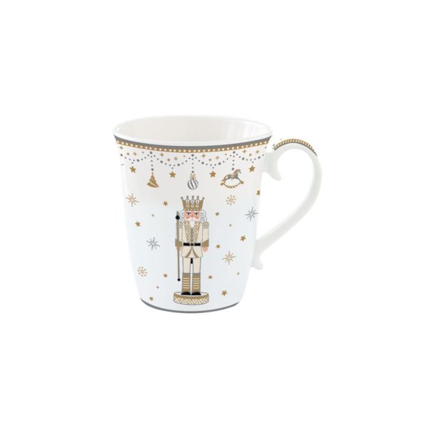 Mug in porcellana Schiaccianoci oro Easy Life