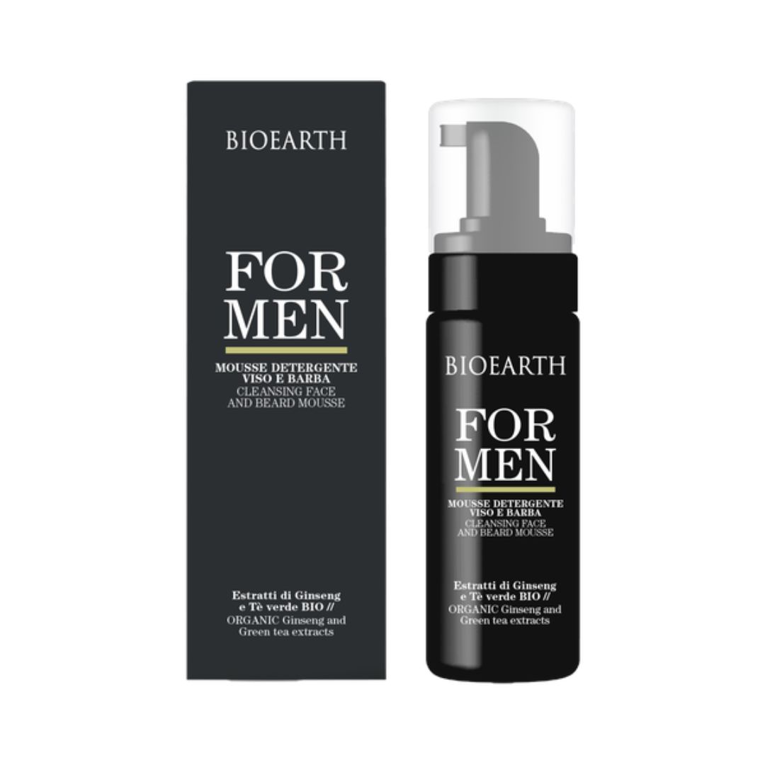 For men Mousse viso e barba Bioearth