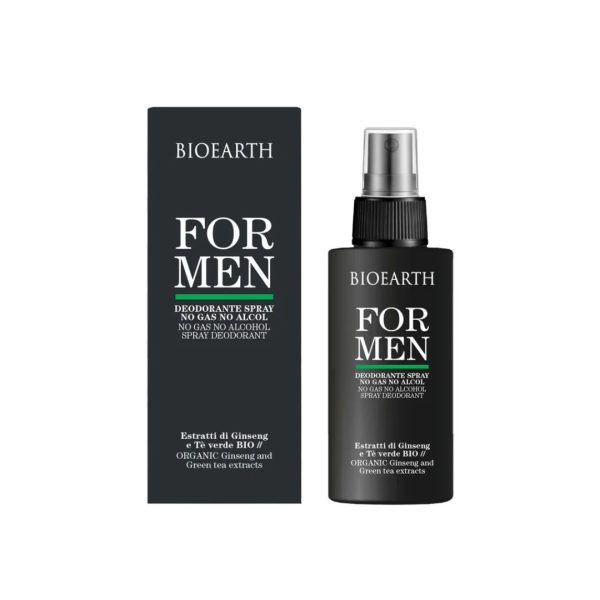 For men Deodorante Spray no gas Bioearth