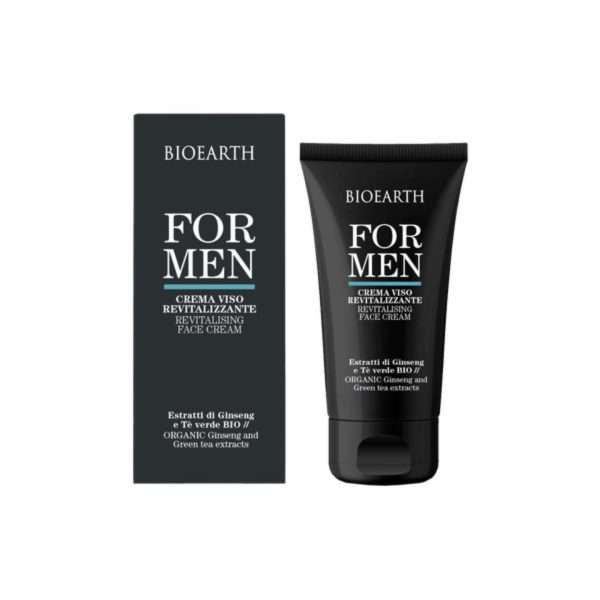 For men Crema viso rivitalizzante Bioearth