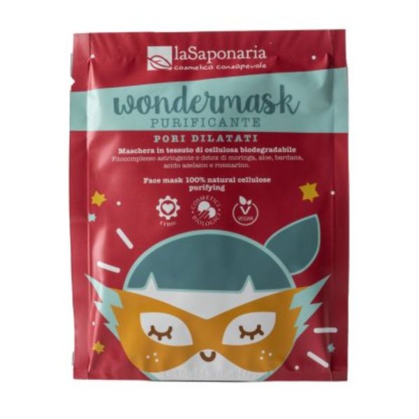 Wondermask maschera in tessuto purificante La Saponaria