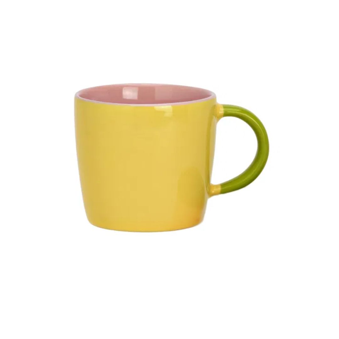 Tazza Giallo Rosa Verde