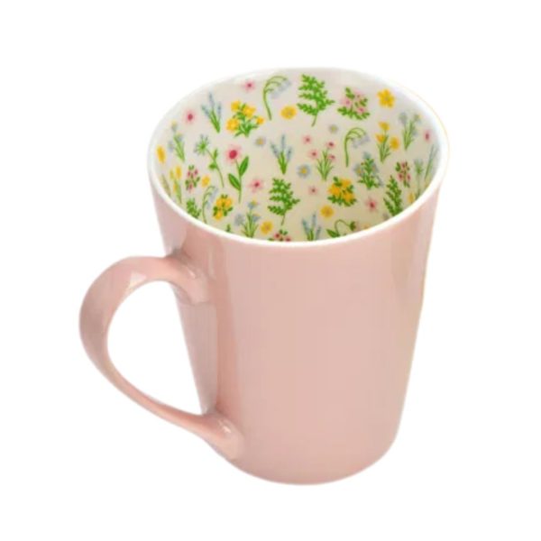 Tazza prato fiorito rosa