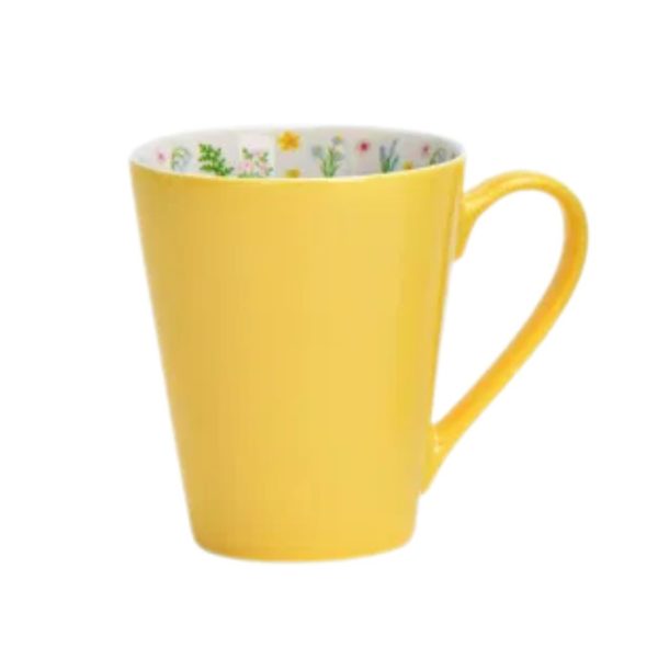 Tazza prato fiorito gialla