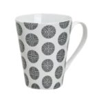 Tazza Bianca cerchi neri