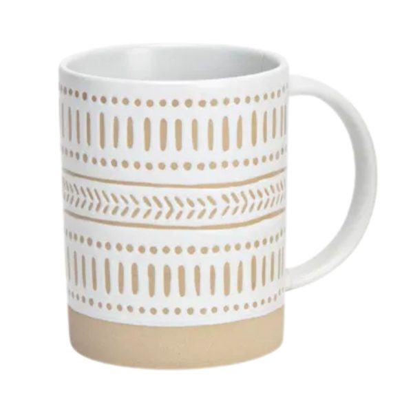 Tazza bianca e beige B