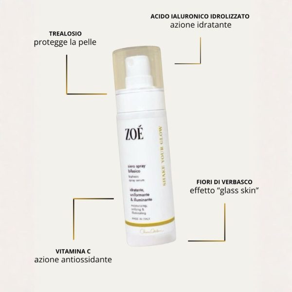 Shake your glow Siero Spray Bifasico Viso e Corpo Zoè