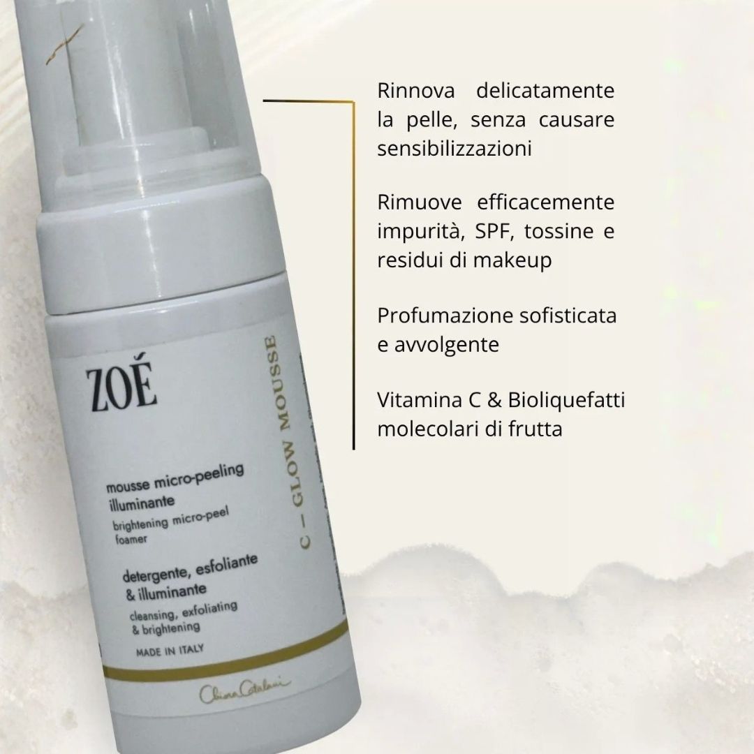 C-Glow Mousse micro-peeling illuminante Zoè
