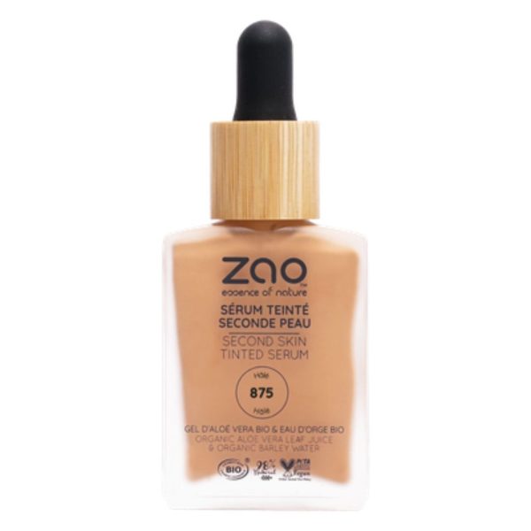 Second skin tinted serum 875 Tan Zao Makeup