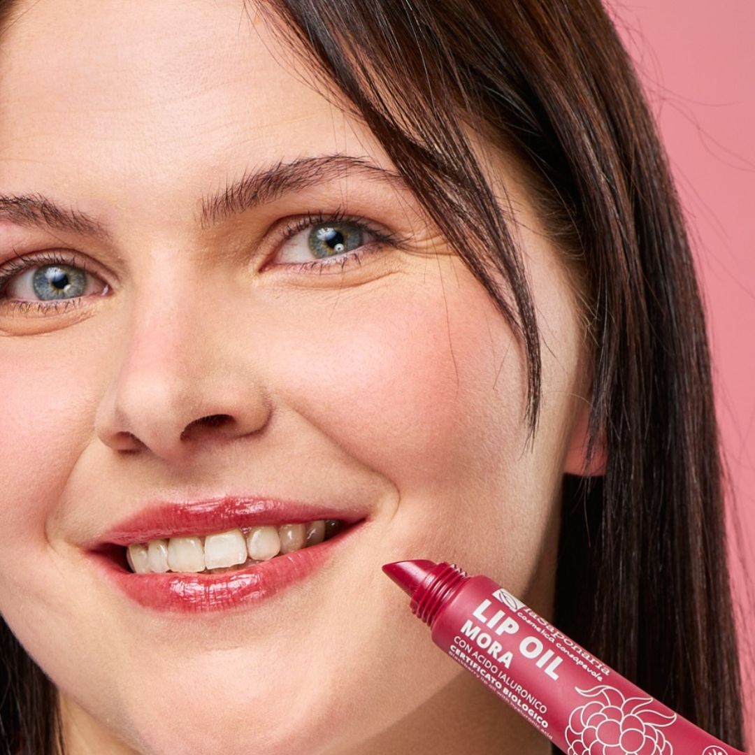Lip Oil colorato Mora La Saponaria