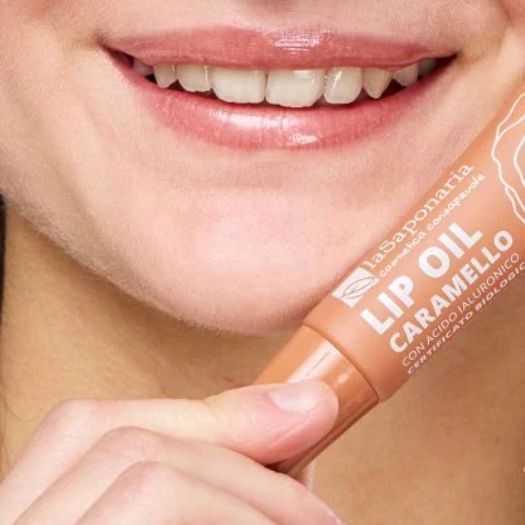 Lip Oil colorato Caramello La Saponaria