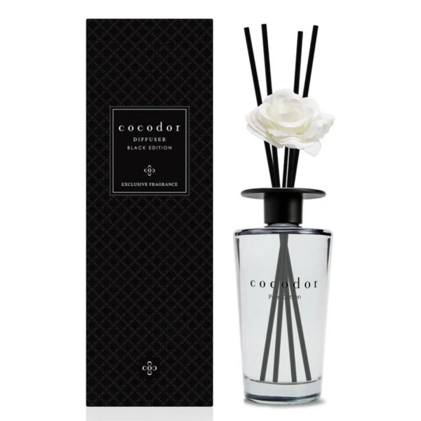 Black Edition Diffusore a bastoncini pure cotton Cocodor