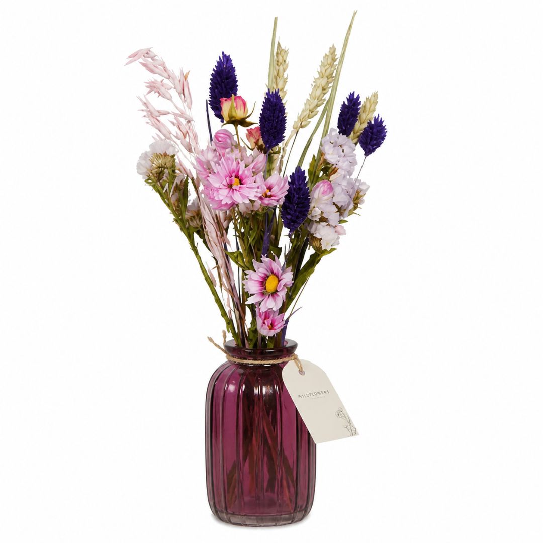 Fiori Secchi in Bottiglia Mix Terra Bordeaux Wildflowers by Florietta