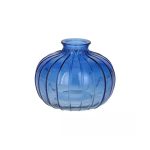 Bottiglia Carmen Rotonda Blu Cobalto 8,5 cm Wildflowers by Florietta