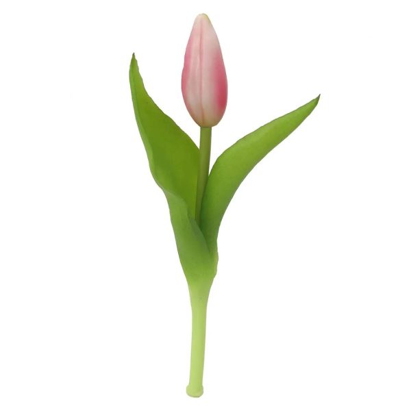 Tulipano con piccolo bocciolo in plastica Rosa