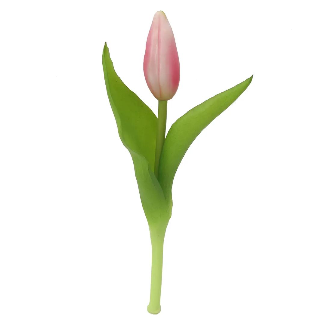 Tulipano con piccolo bocciolo in plastica Rosa