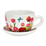 Tazzona con tulipani