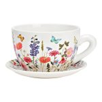 Tazzona con fiori