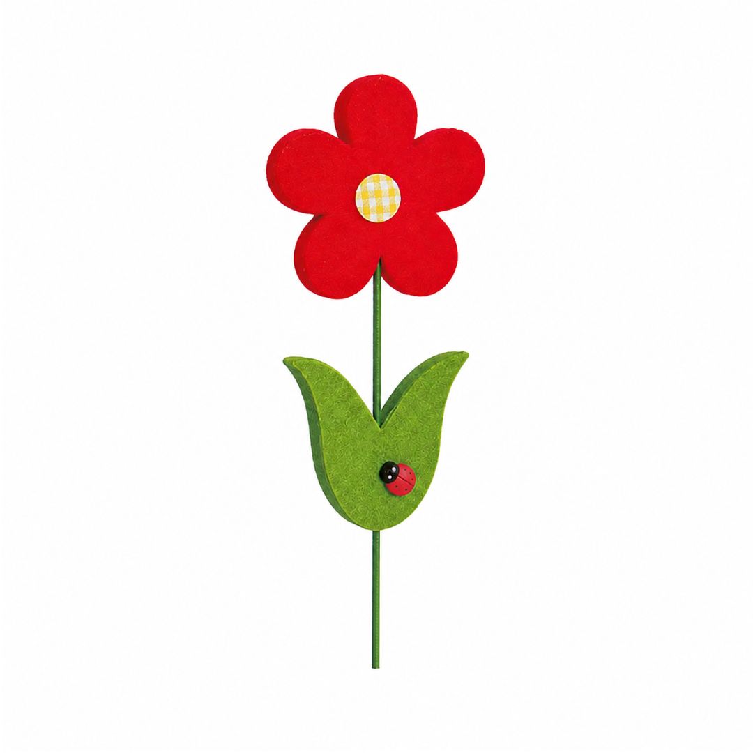 Fiore feltro rosso Fiore feltro rosso