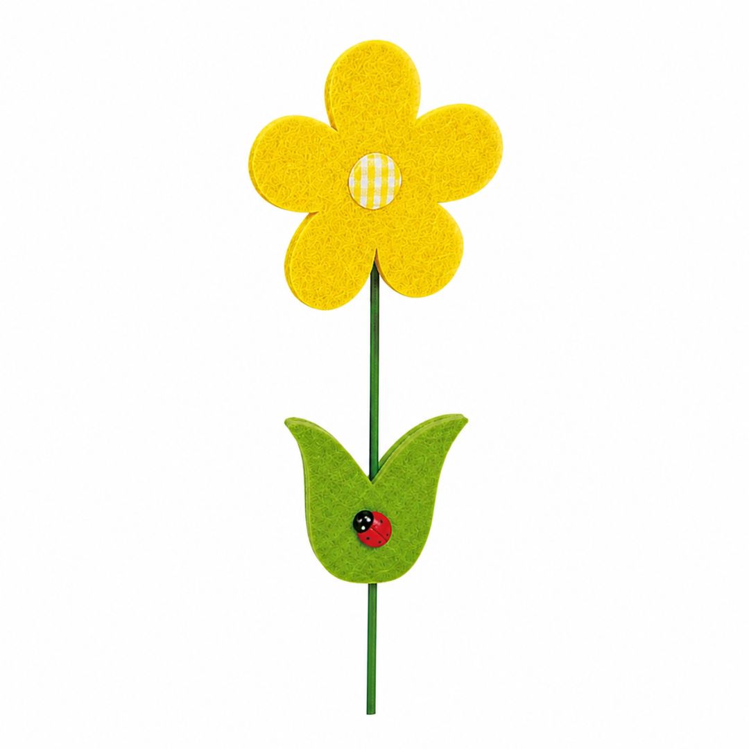 Fiore feltro giallo