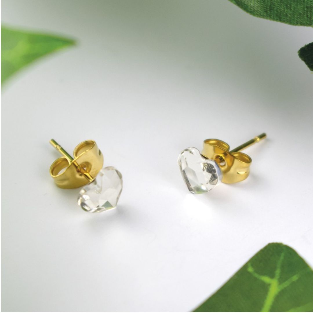 Orecchini Placcati Oro 18K Punto Luce Cuore 2Easy New Bijoux