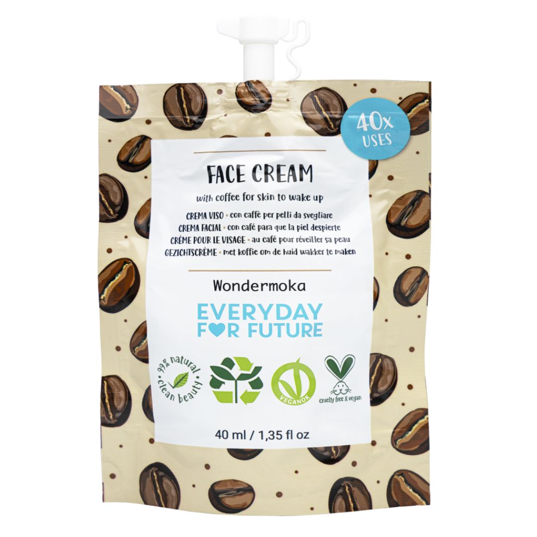 Crema Viso Energizzante con Olio di Caffè wondermoka Everyday For Future
