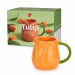Tazza a forma di tulipano arancione
