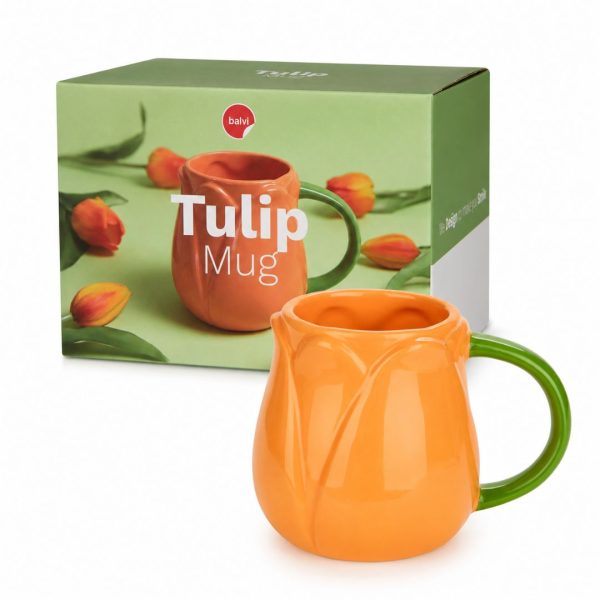 Tazza a forma di tulipano arancione