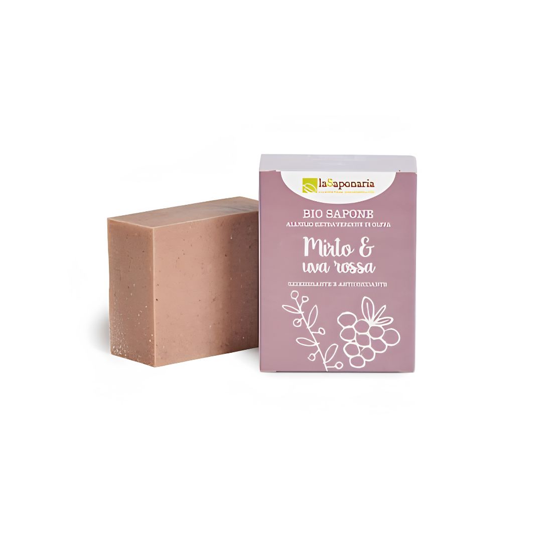 Sapone mirto e uva rossa - La Saponaria Sapone mirto e uva rossa La Saponaria
