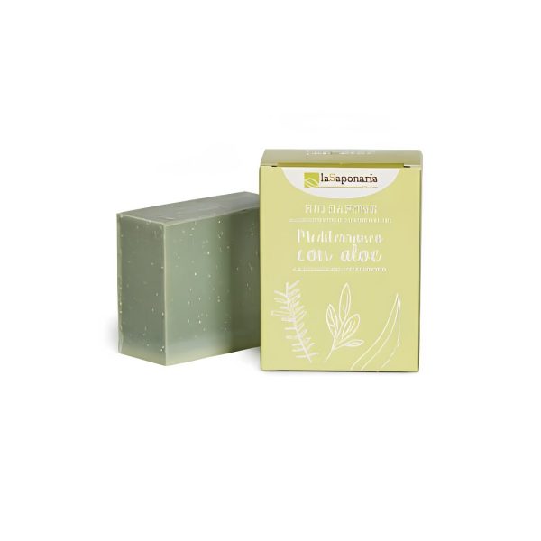 Sapone mediterraneo con menta e aloe La Saponaria