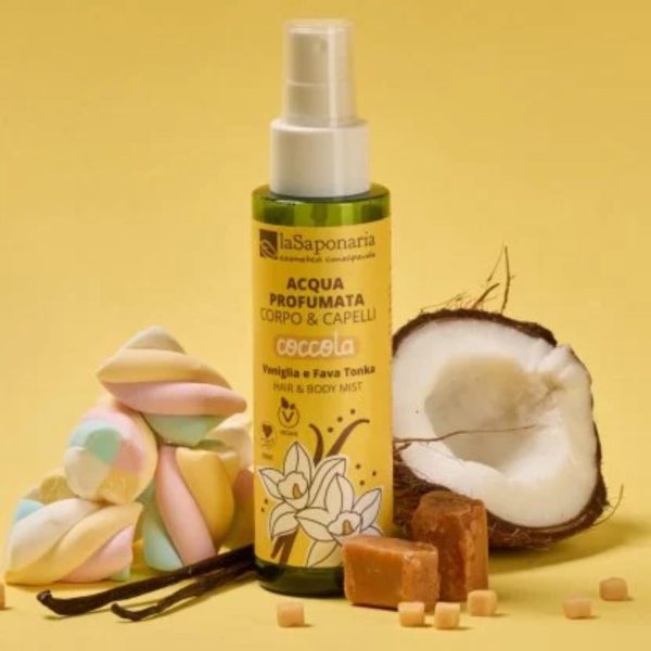 Acqua profumata corpo e capelli coccola La Saponaria